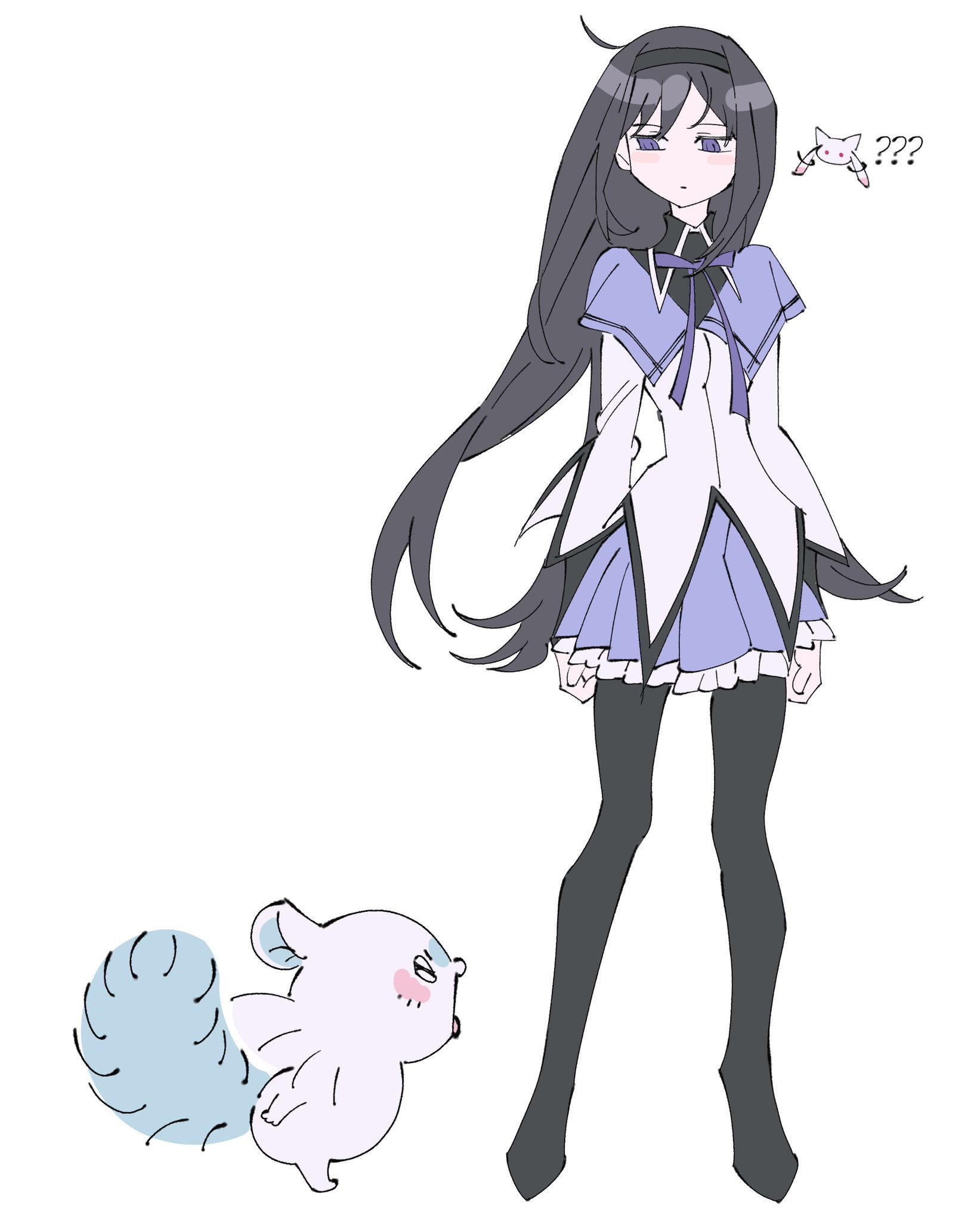 魔法少女小圆动漫追番团 晓美焰和飞鼠两个傲娇真的太搭了.[哇]绘：Csto000