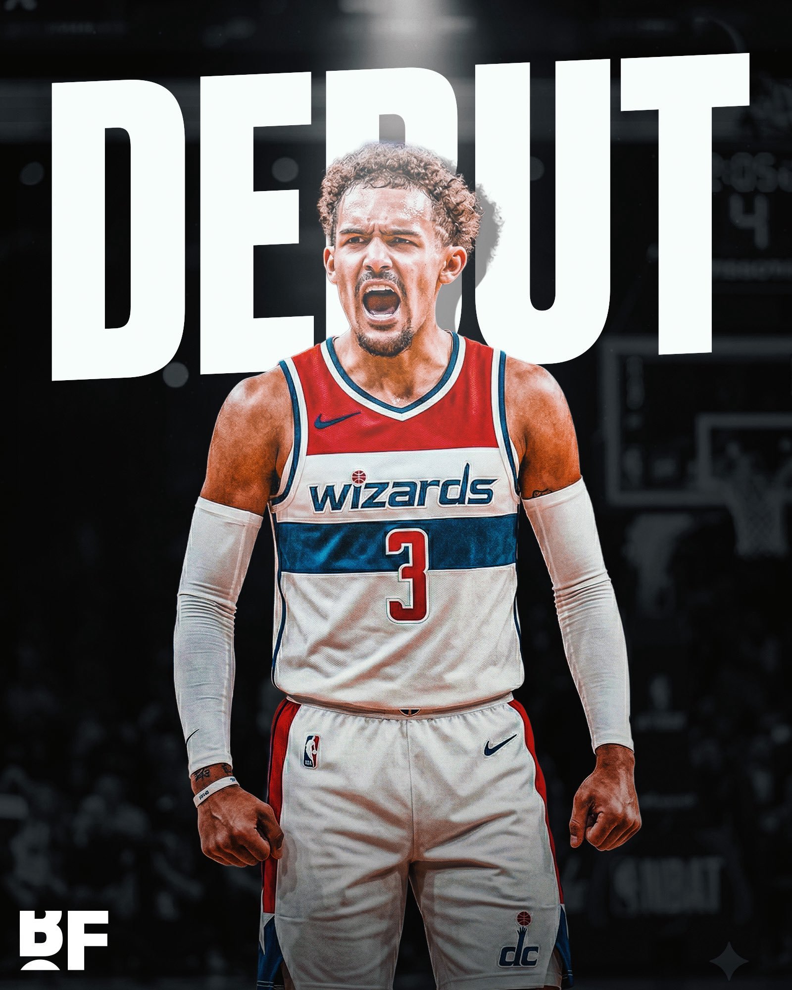 特雷杨将在对阵爵士的比赛中迎来奇才首秀。NBA