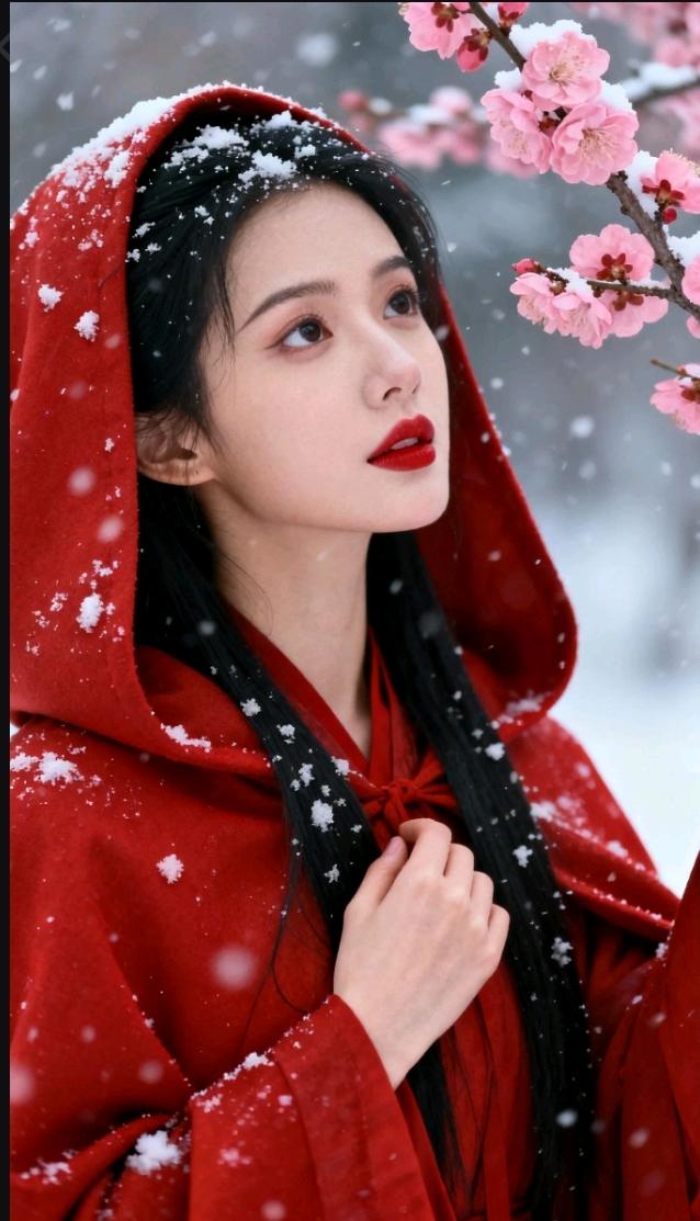 残雪待留一点寒
梅花开尽落阶前
春风日照三分暖
～～？

上联：风吹梅花瓣；
上