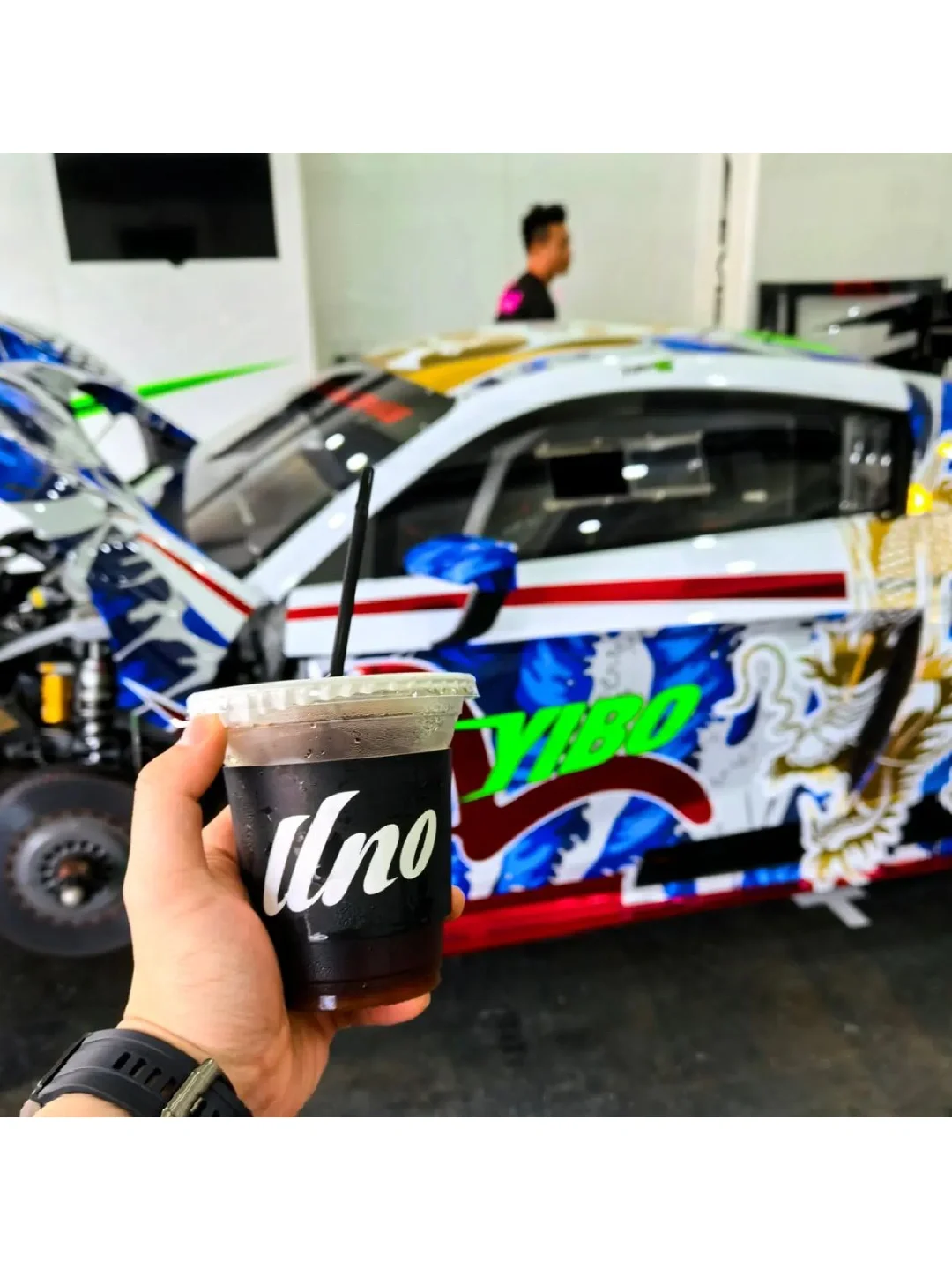 撿到一張照片🏎️🏎️🏎️一博的賽車好帥