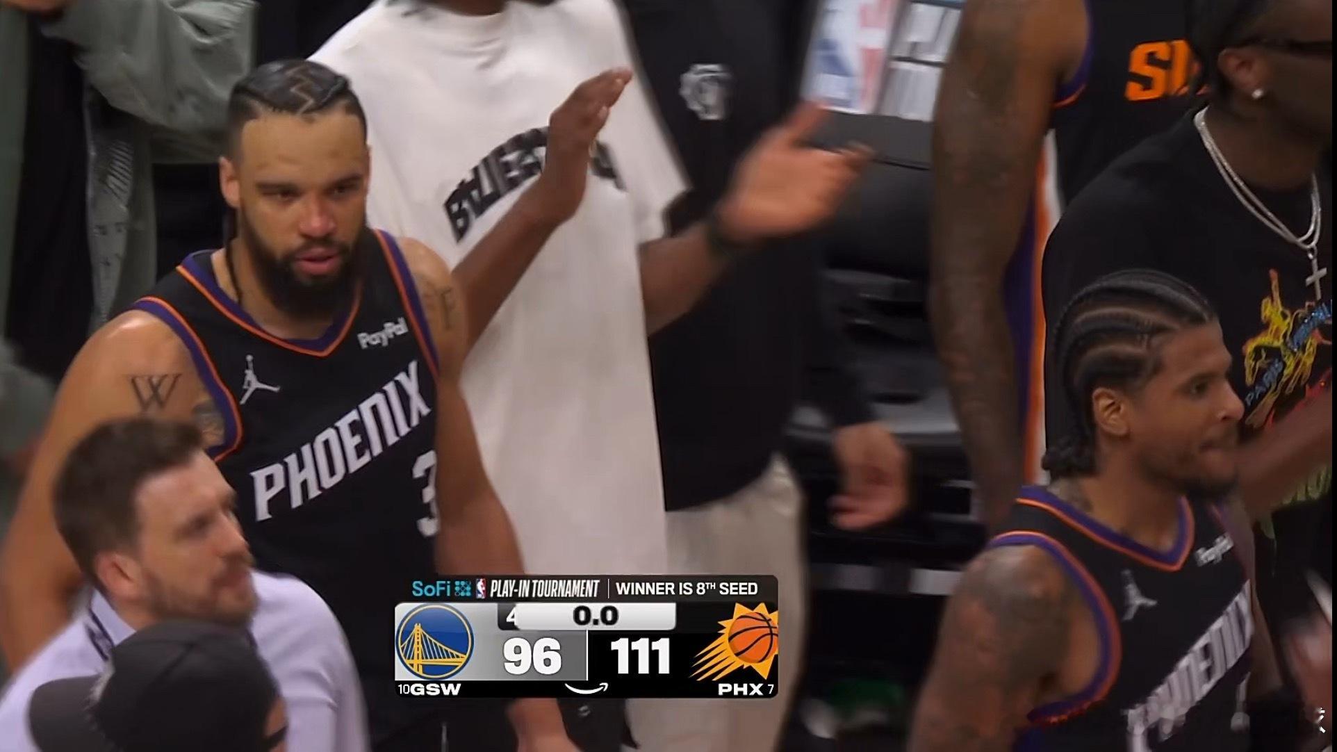 太阳战胜勇士以西部第八的身份进入季后赛，他们将面对第一的雷霆！！！行！！！杰伦和