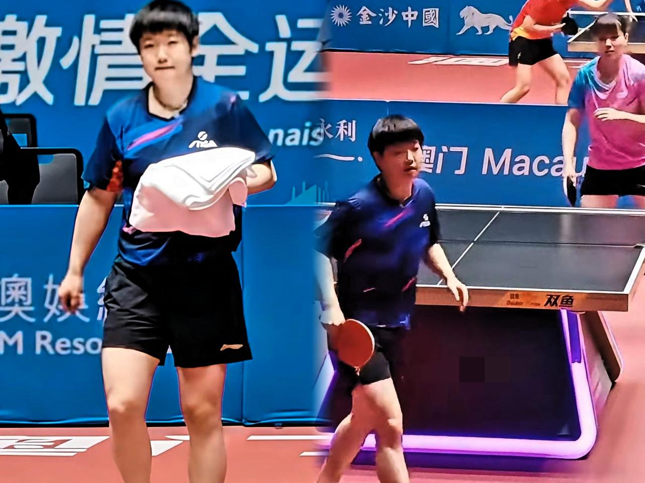 全运会这场球，
炜珊跟莎莎是提前约定好的吗？

好家伙，
莎莎直接4-0轻取好姐