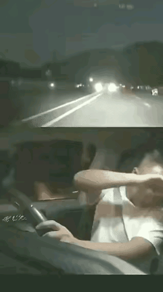 大哥猛打方向盘，
和对面的车同归于尽了，撞车之前把身份证咬在嘴里，像是下了某种决