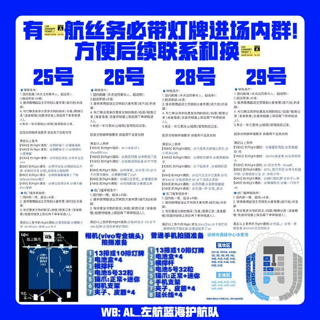 抢🎫都结束了，大家把换🎫志愿者的id图，以及后墙栏杆座位图存一下❗️如果开到
