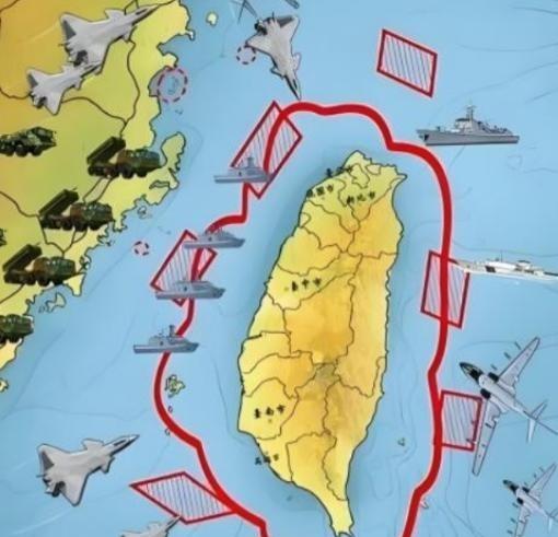 中国现在围岛，已经跟台湾地区没有关系了！只要老美敢出动航母或军舰支援台湾当局，大