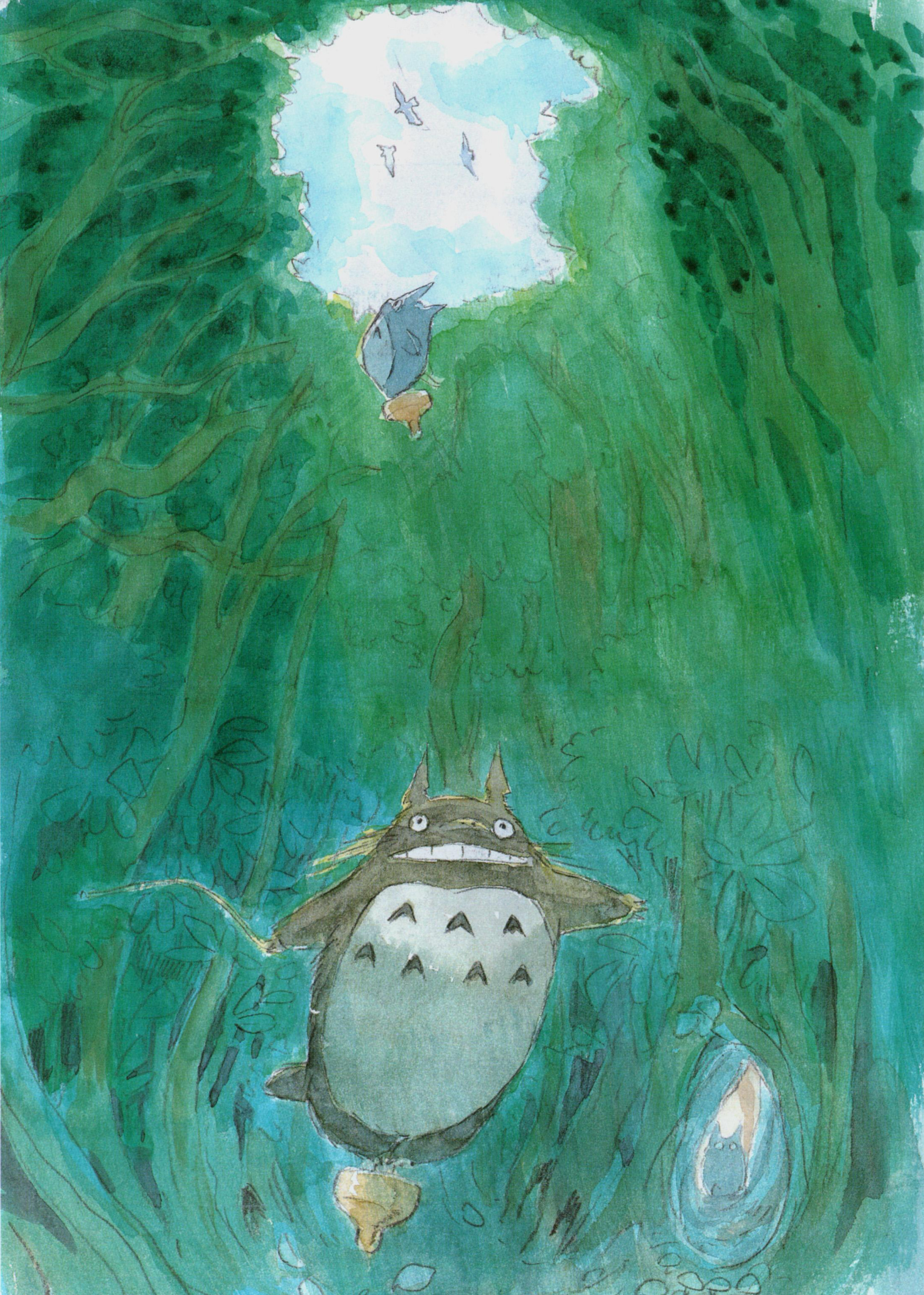 《龙猫》未公开线稿 