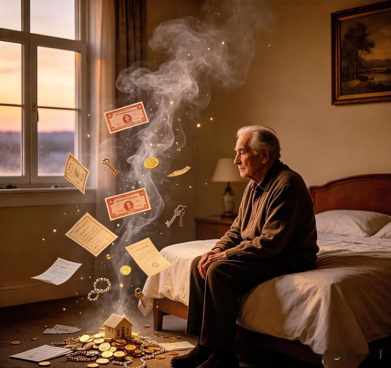 你现在拥有的房子，车子
任何一切你值得炫耀的东西
在几十年过后都将不复存在，化为