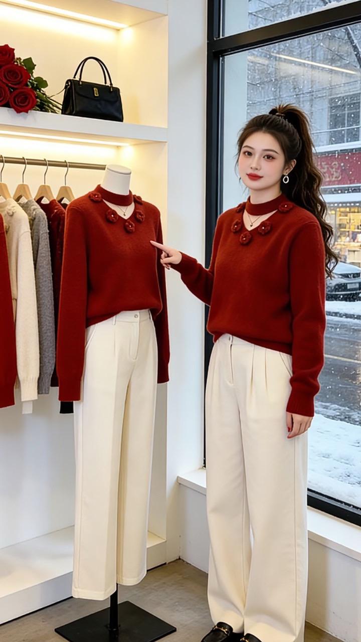 高级感穿搭过年穿什么新年战袍我先手搓上了冬季温柔感上衣分享穿出你的时尚感觉