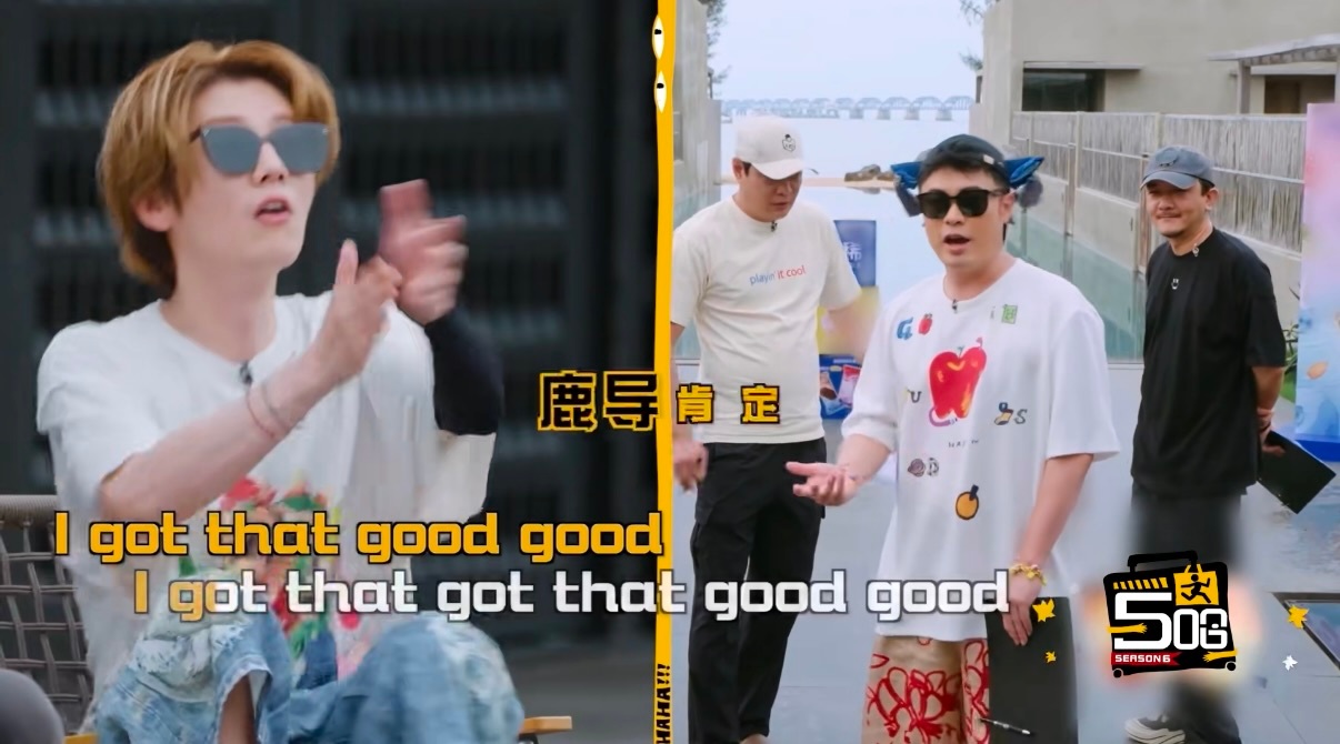 鹿晗对陈赫太满意了哈哈哈哈哈简单的唱歌小游戏尽显欢乐，陈赫找准节奏顺利唱出歌词。