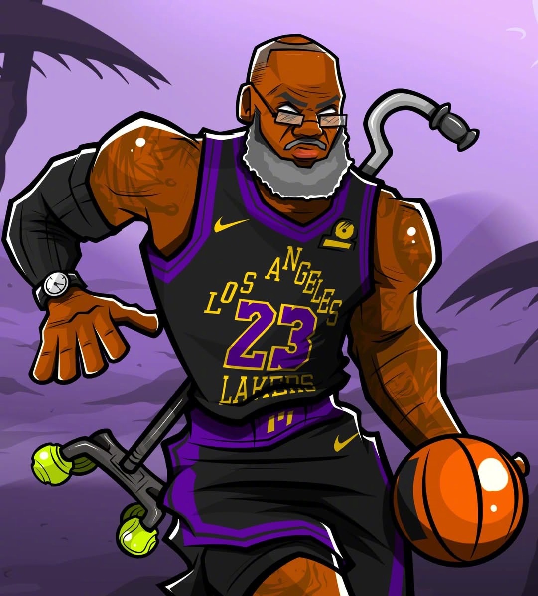 分享一组老詹的漫画组图，拿走不谢 