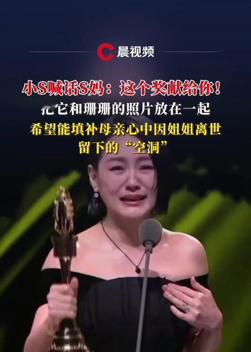 第60届金钟奖上，小S凭《小姐不熙娣》获综艺节目主持人奖，刚拿起奖杯便哽咽落泪。