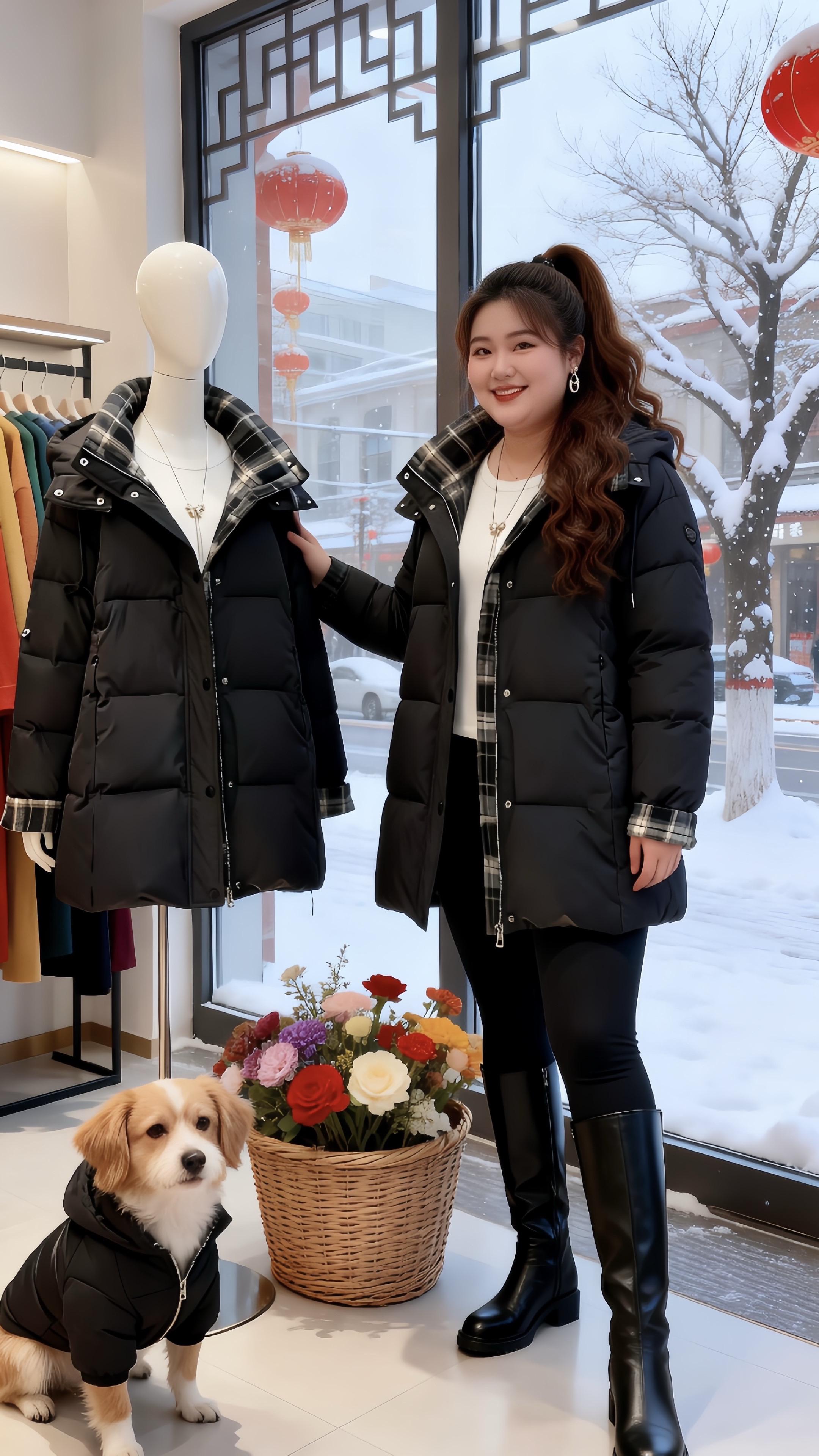 大码穿搭 红色针织衫 新年好运红我先穿上了胖妹妹的冬季有效穿搭 内搭外穿都好看