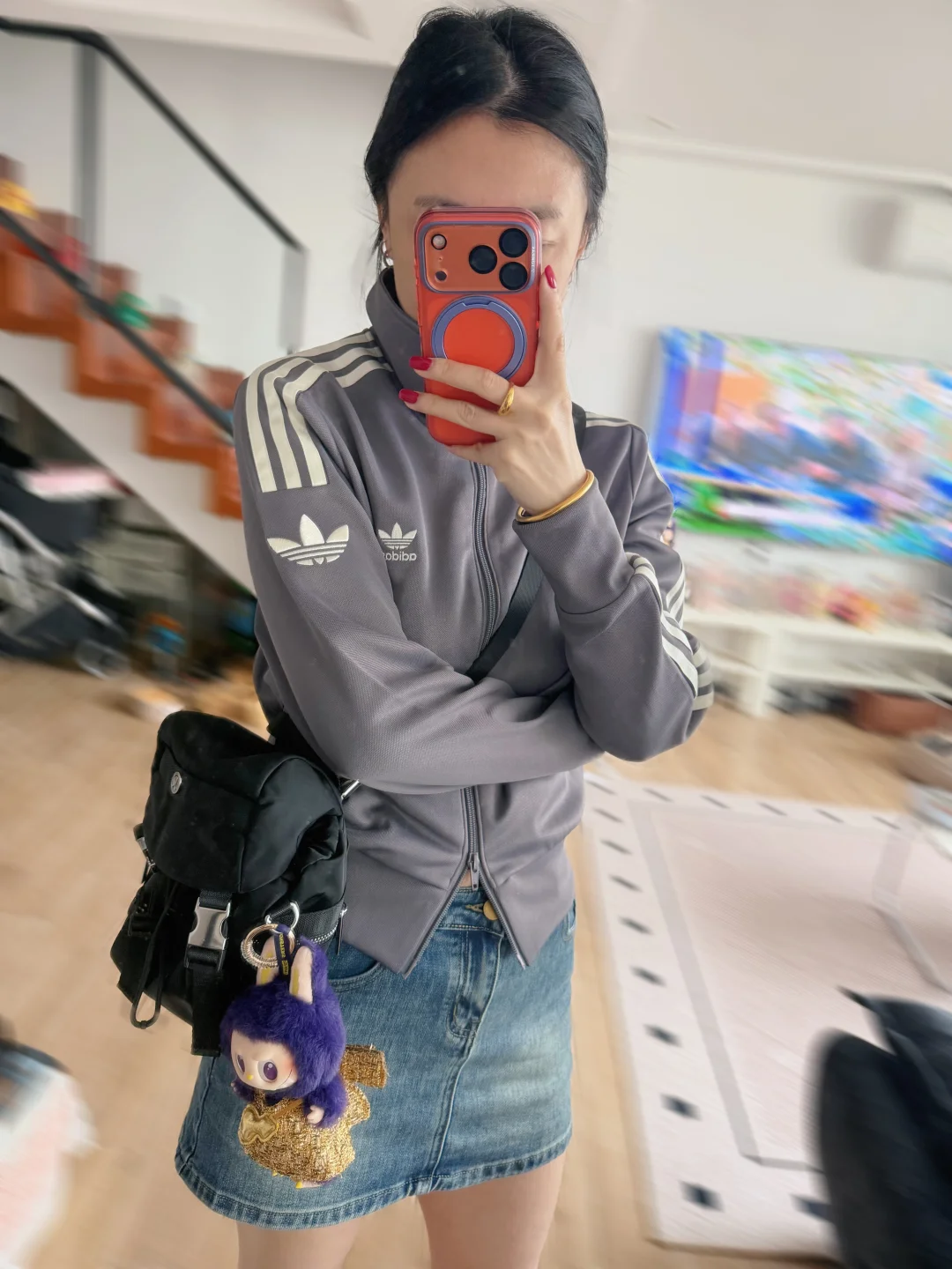 带着我的labubu小米兰😎