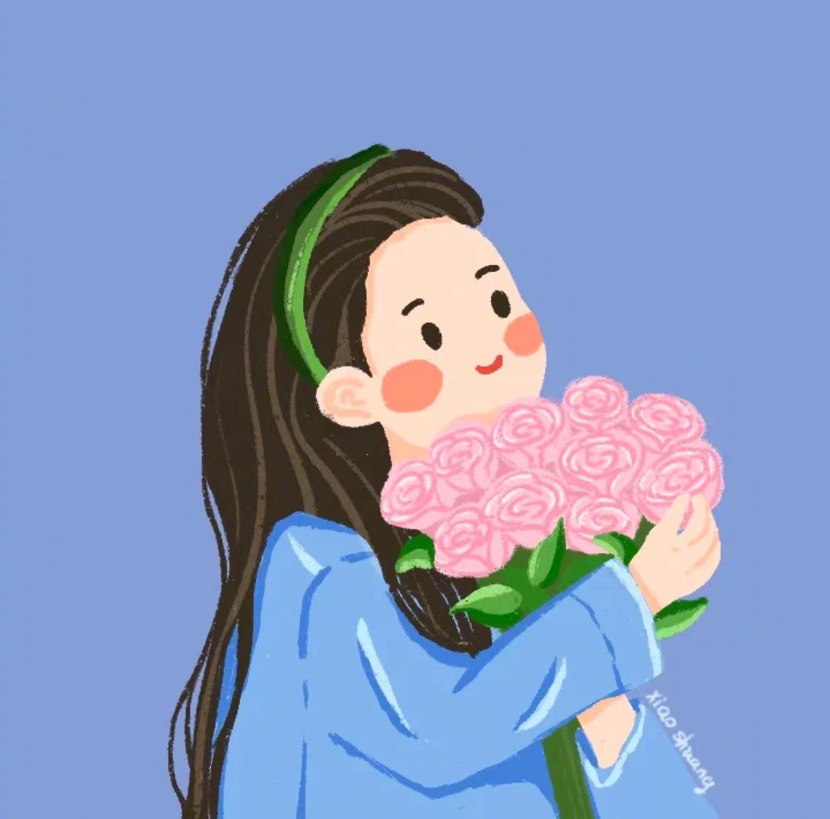 走路抬头挺胸。心情不好时，不想跟人招呼，点头微笑，径直走过。 