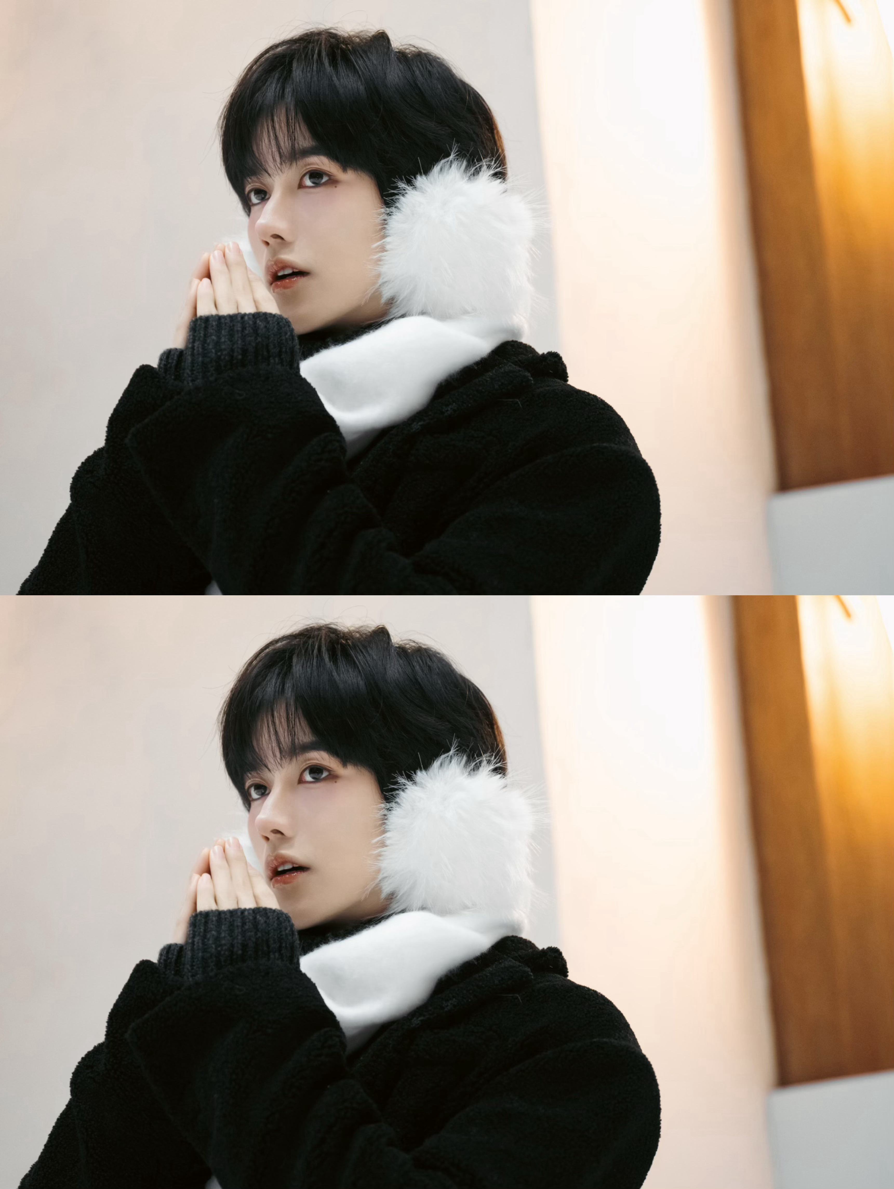 黄星立春营业大片，雪景下的星星好温暖好治愈啊