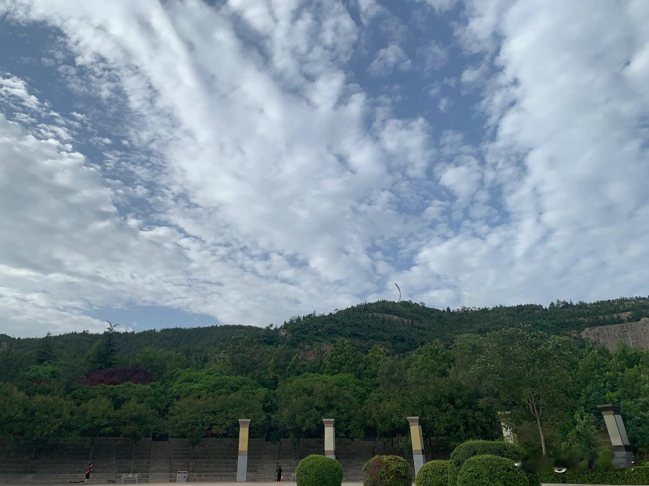 下班去逢山针公园爬个山，出出汗。#随手拍风景。#