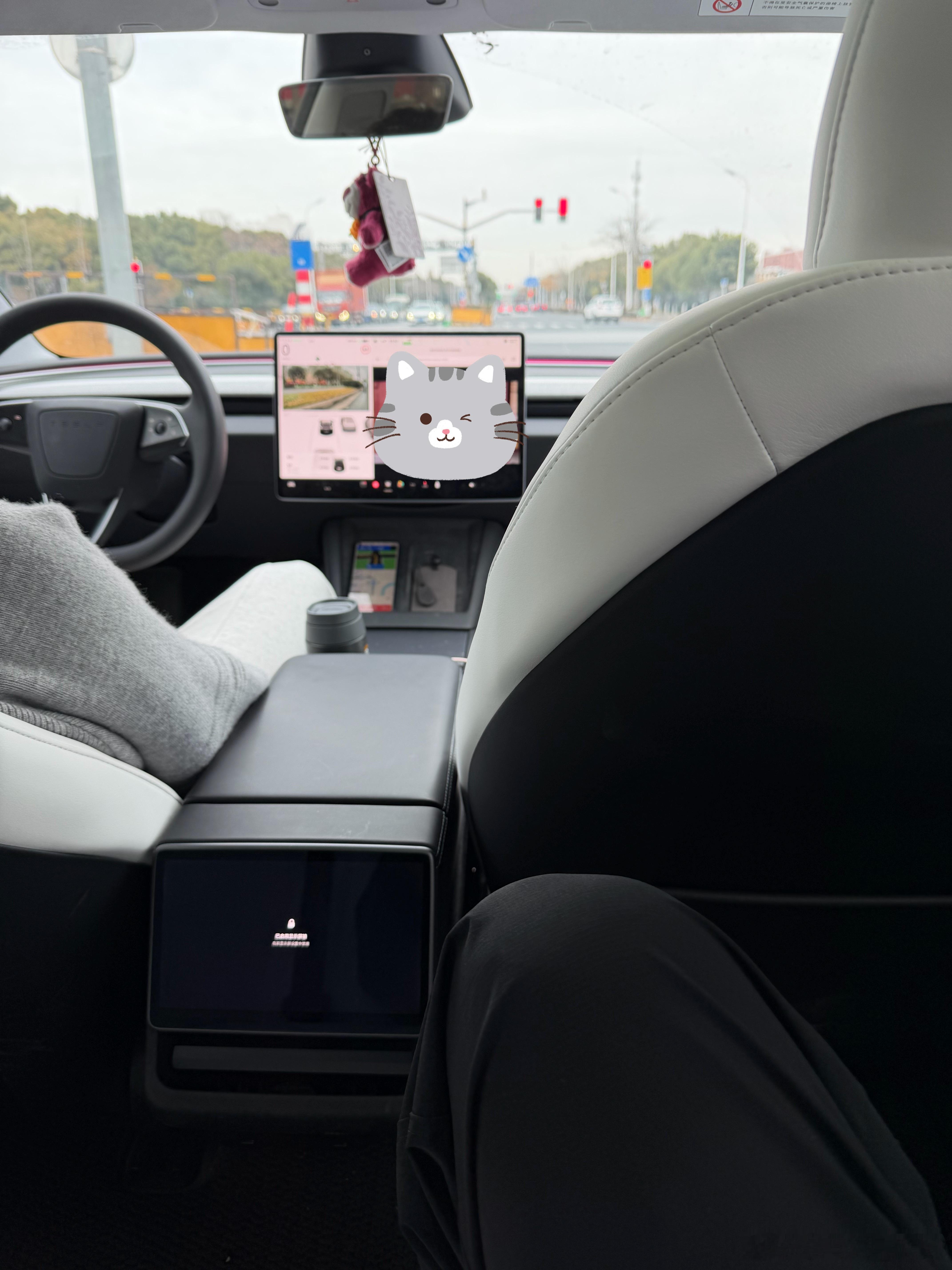 今天打车打到了台焕新Model 3老实说后排坐起来的感觉还不错，终于不颠了，除了