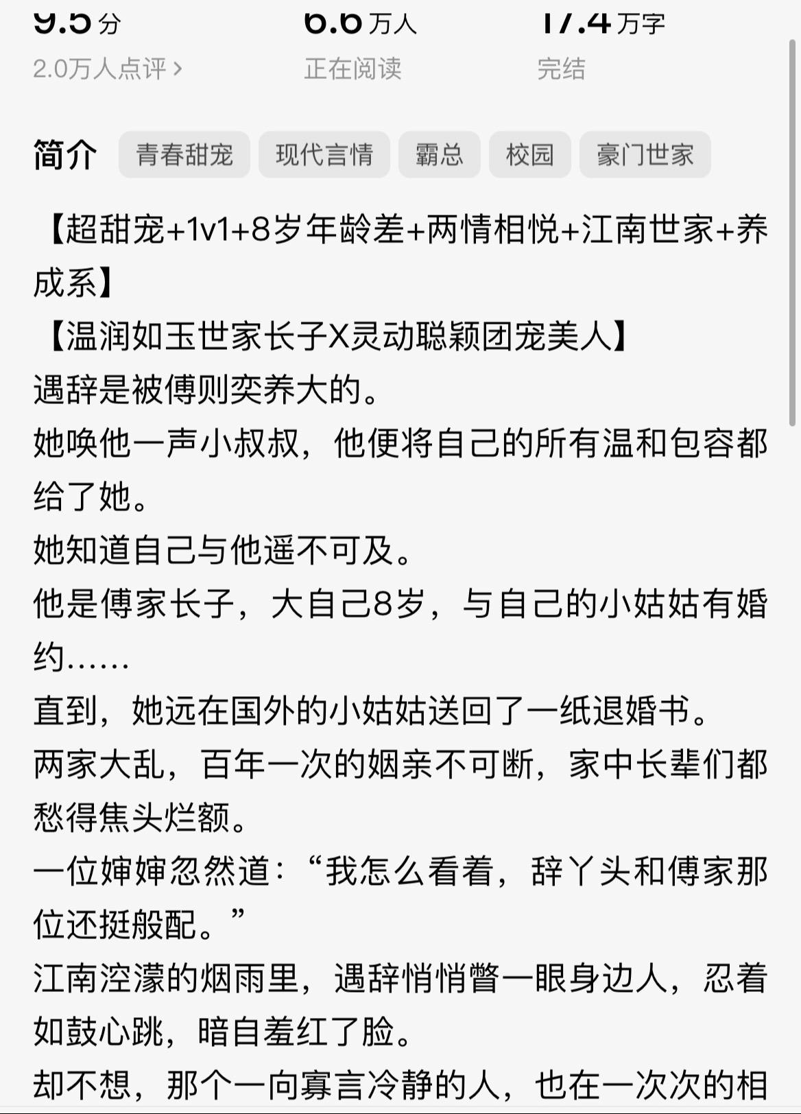 真的好看，是我看过唯一一本有这独特性小说，男主女主性格超好，温文尔雅...