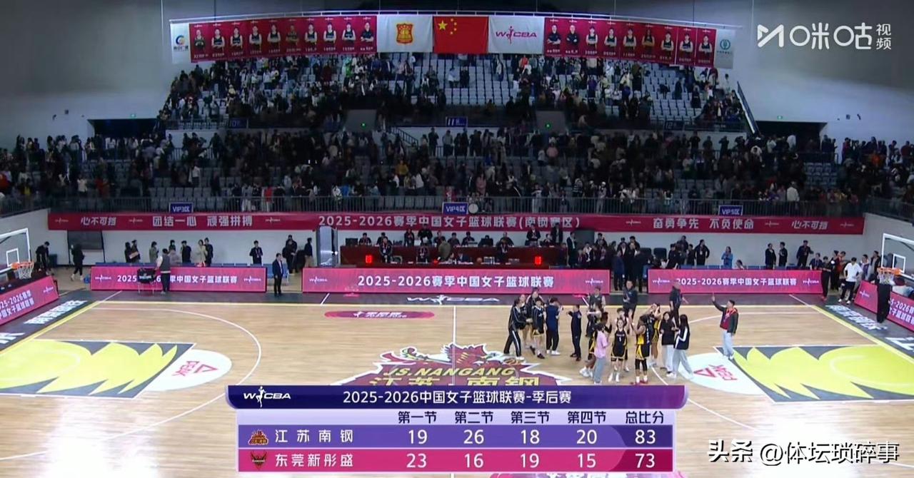 今晚WCBA季后赛继续进行，首场必然广东东莞女篮主场爆冷输给江苏女篮，双方第二场