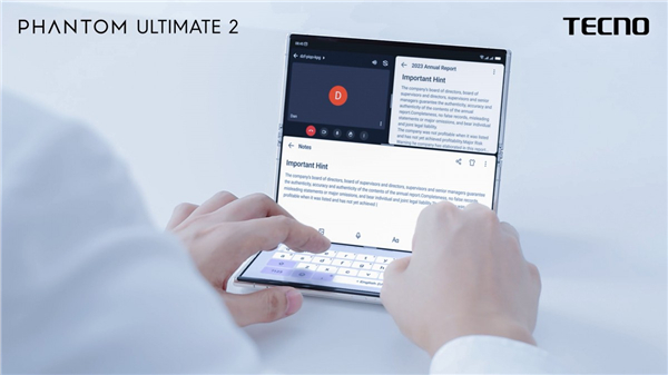 【传音也有这能力！？三折叠屏概念机Tecno Phantom Ultimate 