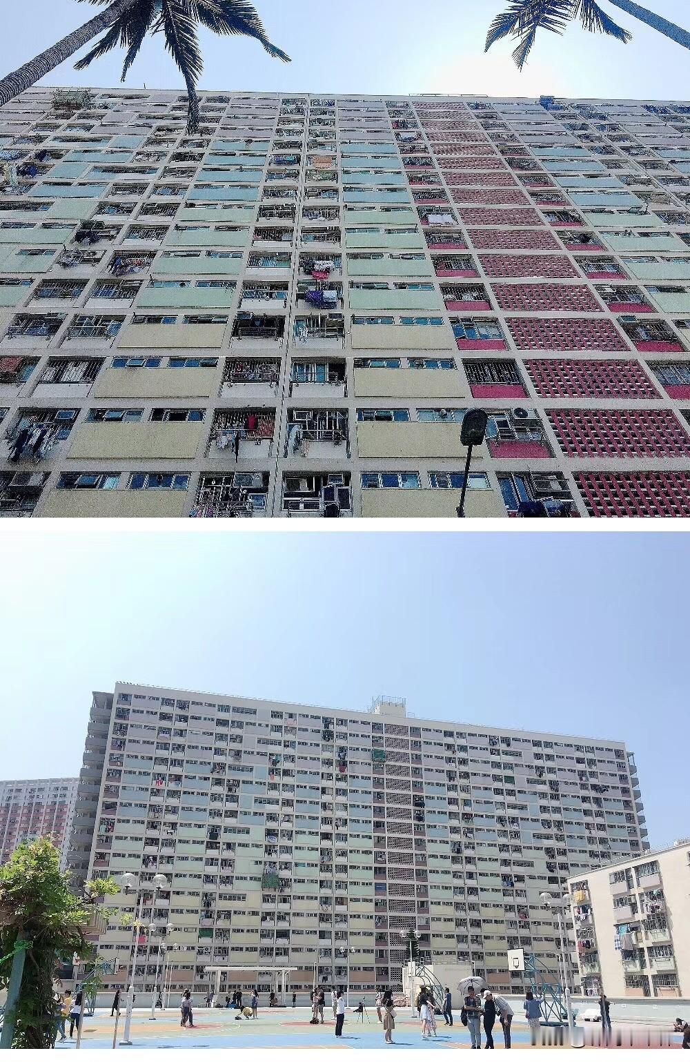 几年前去香港玩的时候拍的，这里的楼真的绝无仅有的密集。

楼间距也小的吓人。寸土