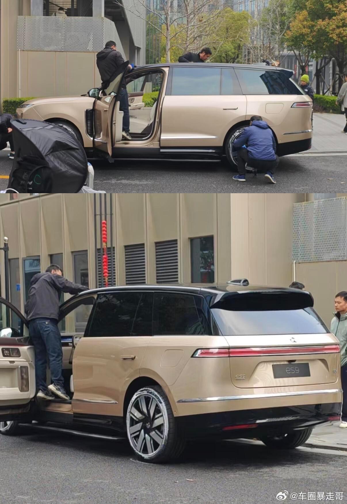 大v聊车 蔚来 ES9 长这样…变得更方正、更有气势了… 