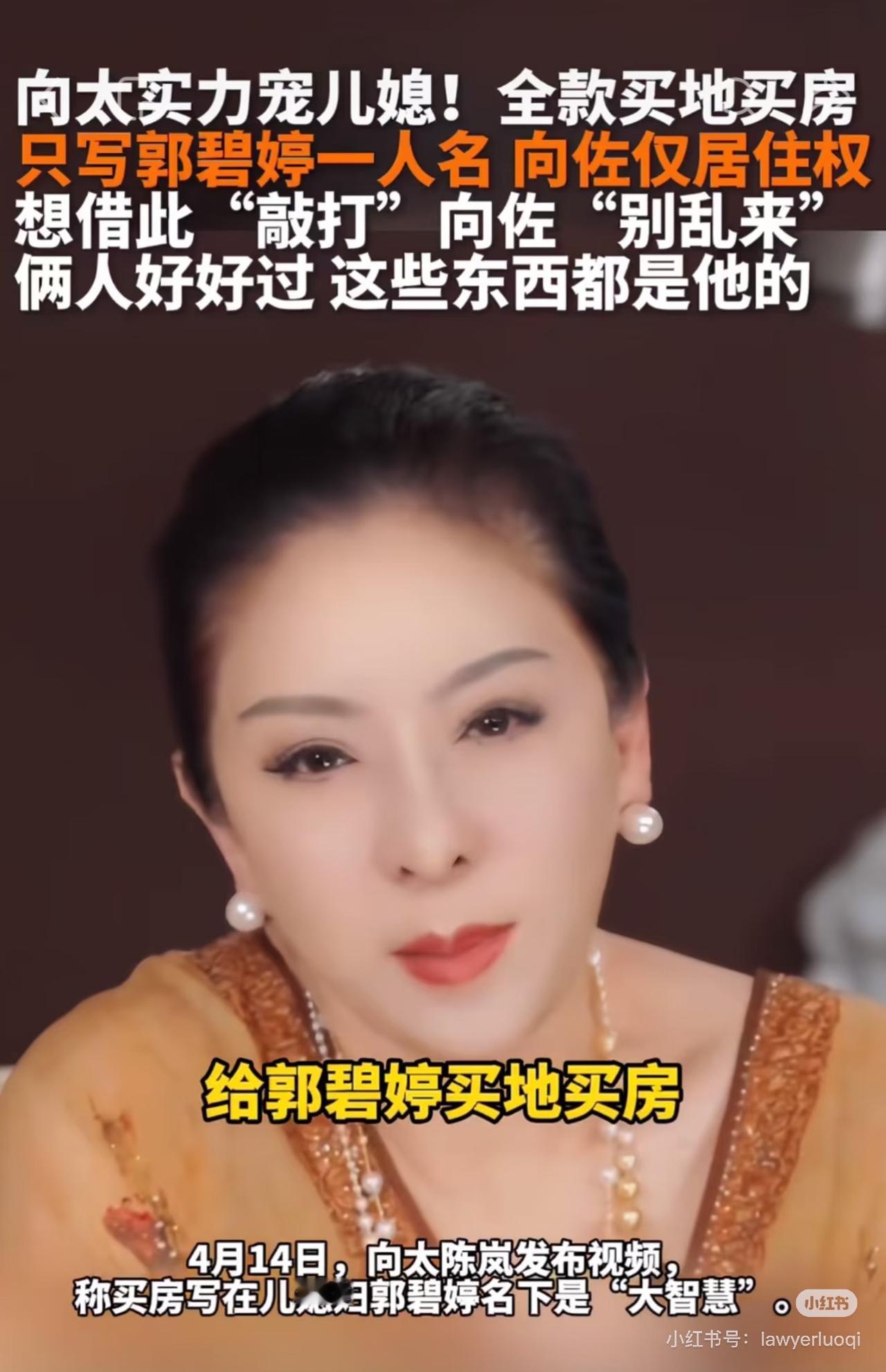 看到向太家的资产传言，我有点懵了！ 明明网传有几百亿身家，为什么我看到的实锤数据