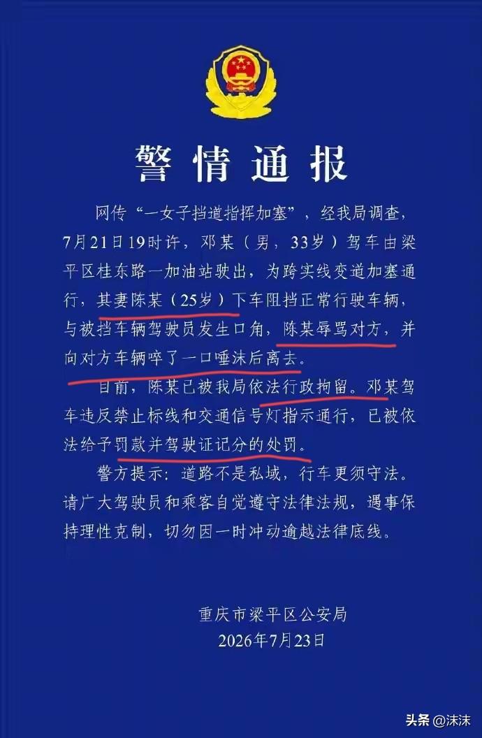 重庆街头，一女子挡在车前  

冲着被挡司机破口大骂  

接着一口唾沫啐在人家