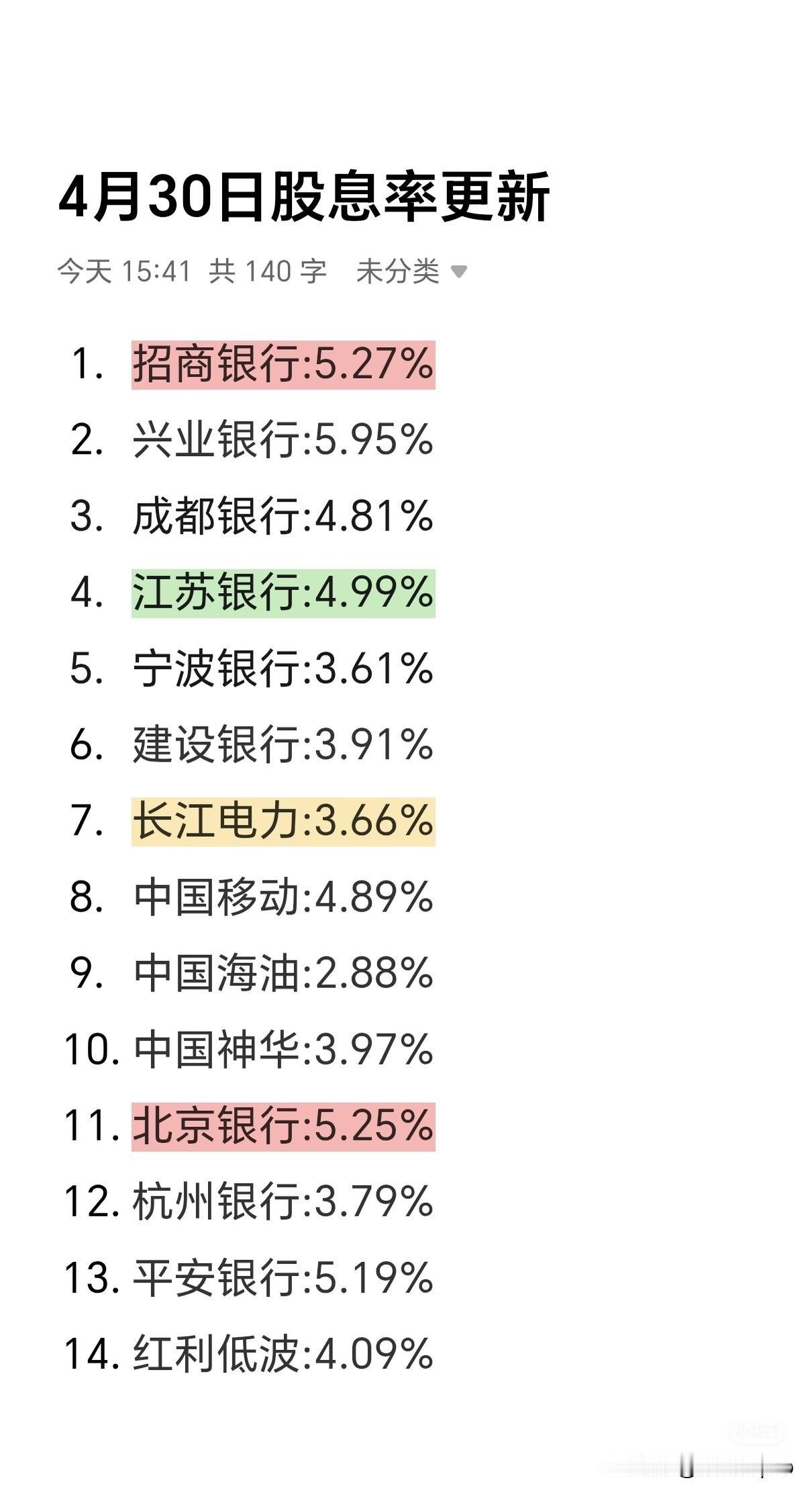 坚定收息
收息策略是一件长期事情，甚至是一辈子的事情，不是按天或按月的事情，它以