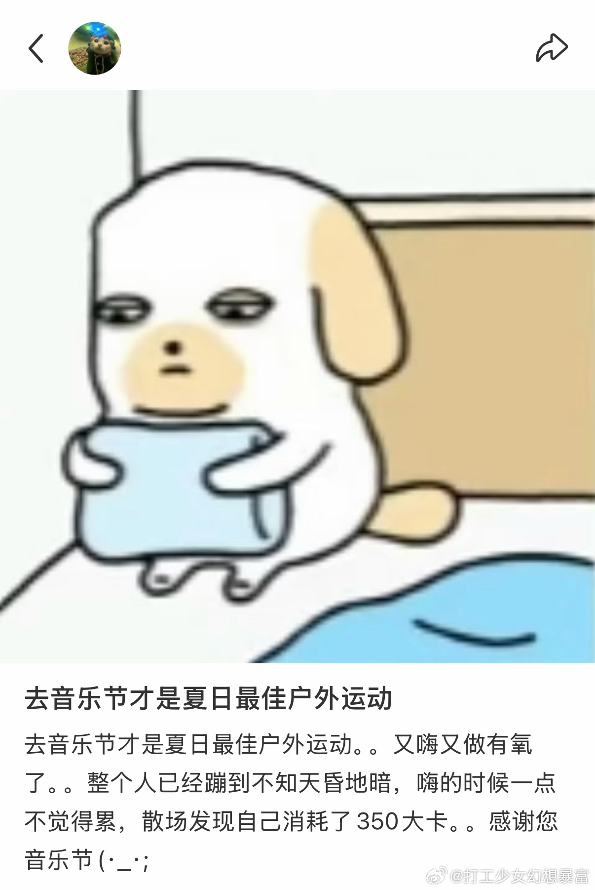 去音乐节才是夏日最佳户外运动 怎么还有边嗨边减脂的hhhhhhh！！ ​​​