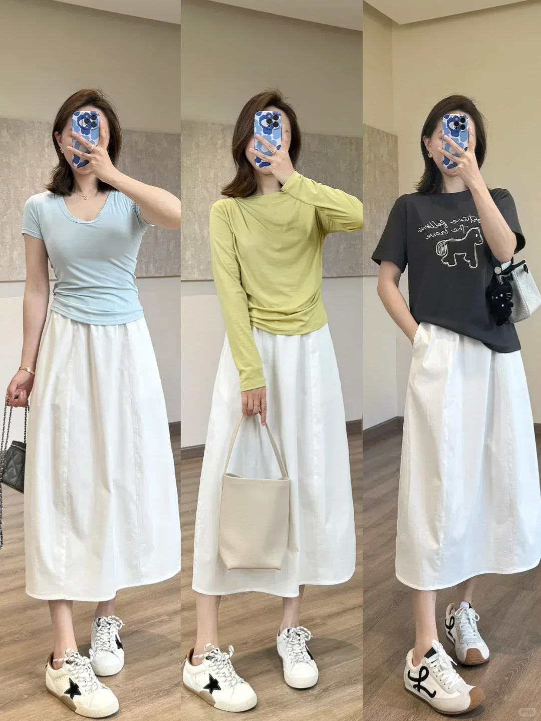 🌟一裙多穿｜白色半裙的N种打开方式