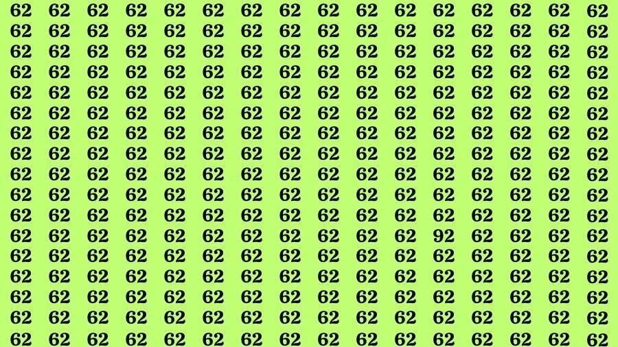 视觉错觉测试：如果你有鹰眼，请在35秒内找到62个中的数字92