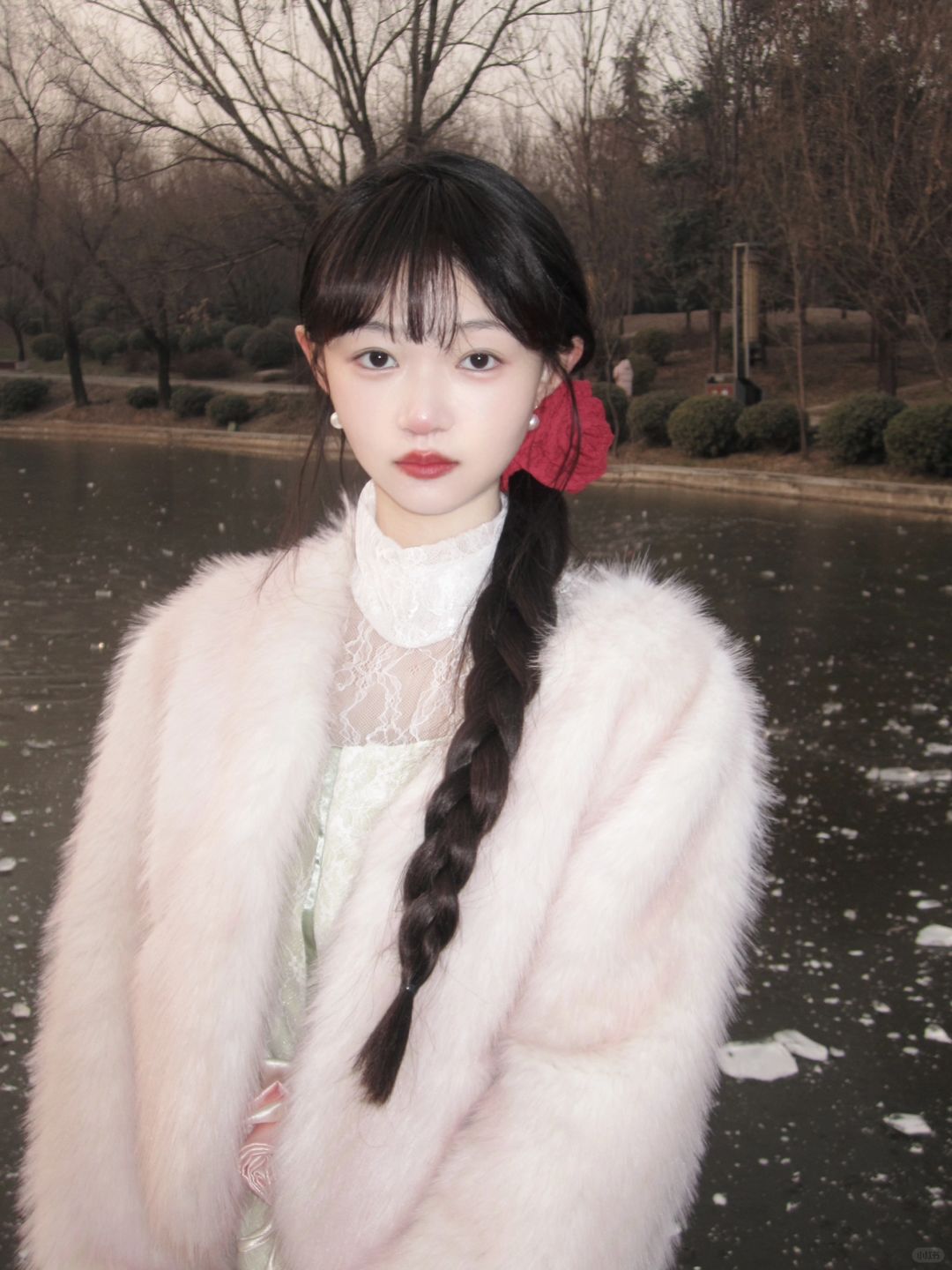 结冰的湖面❄️