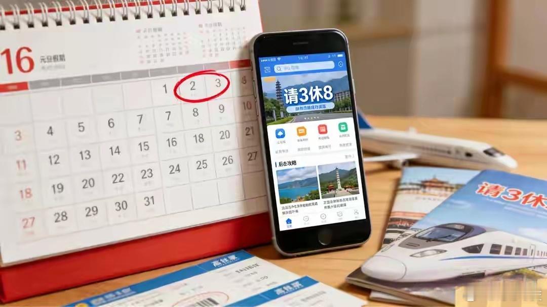 元旦请3休8  看着攻略挺香，3天年假换8天长假，实际是打工人的“选择题”！要么