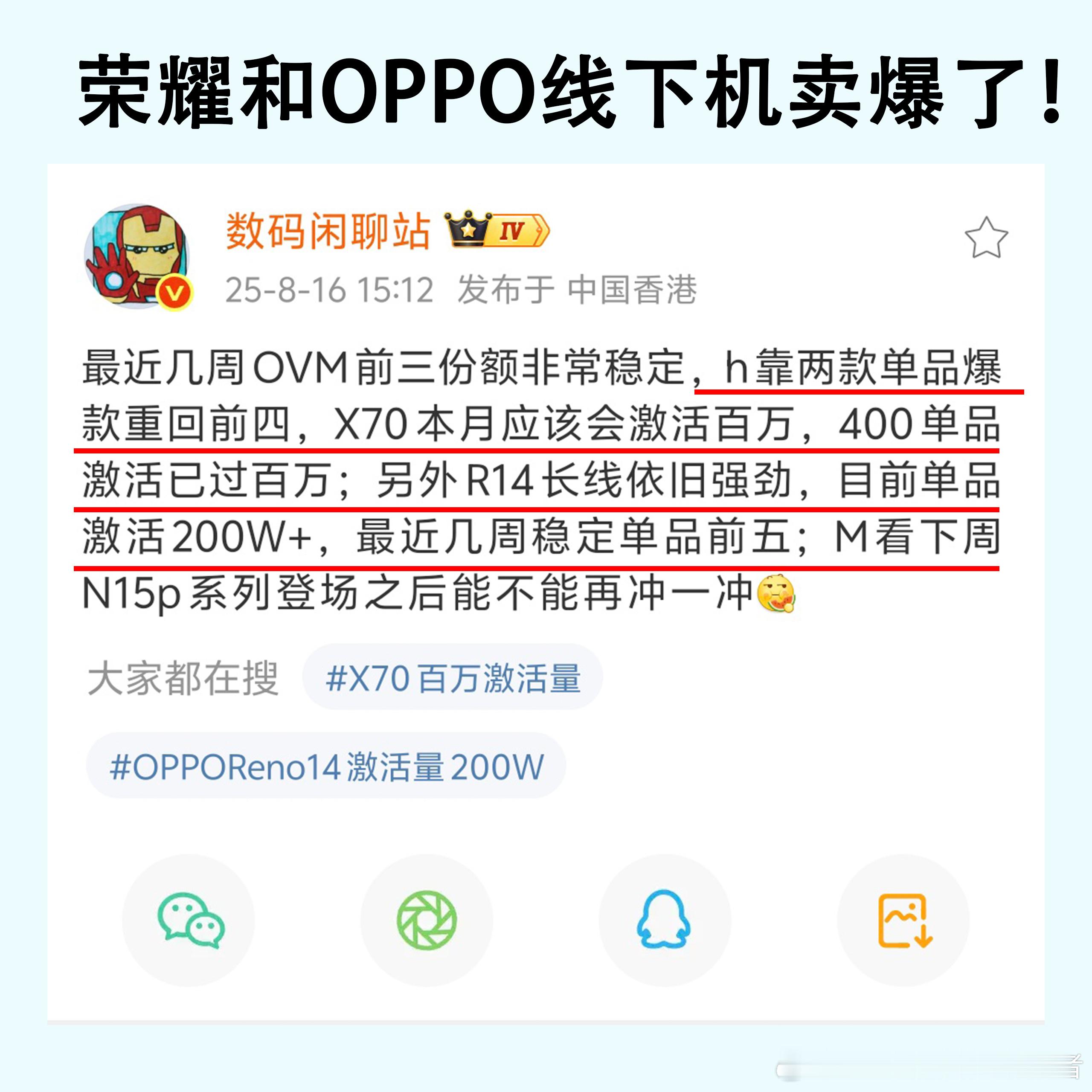 万万没想到，荣耀换帅之后效果居然不错，荣耀和OPPO应该是今年线下手机市场的大赢