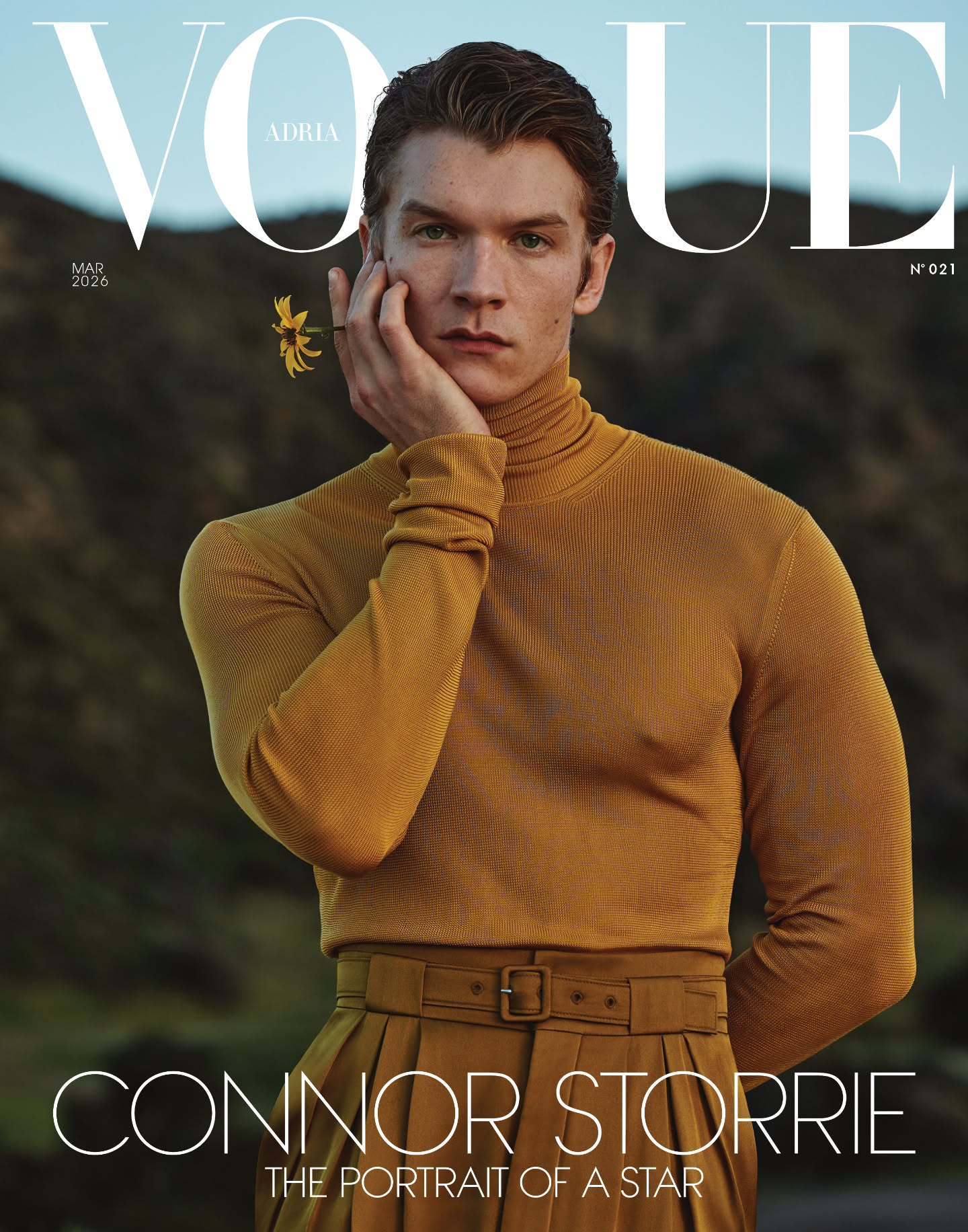 Vogue Adria March 2026凭借《巅峰对决》走红的Connor 