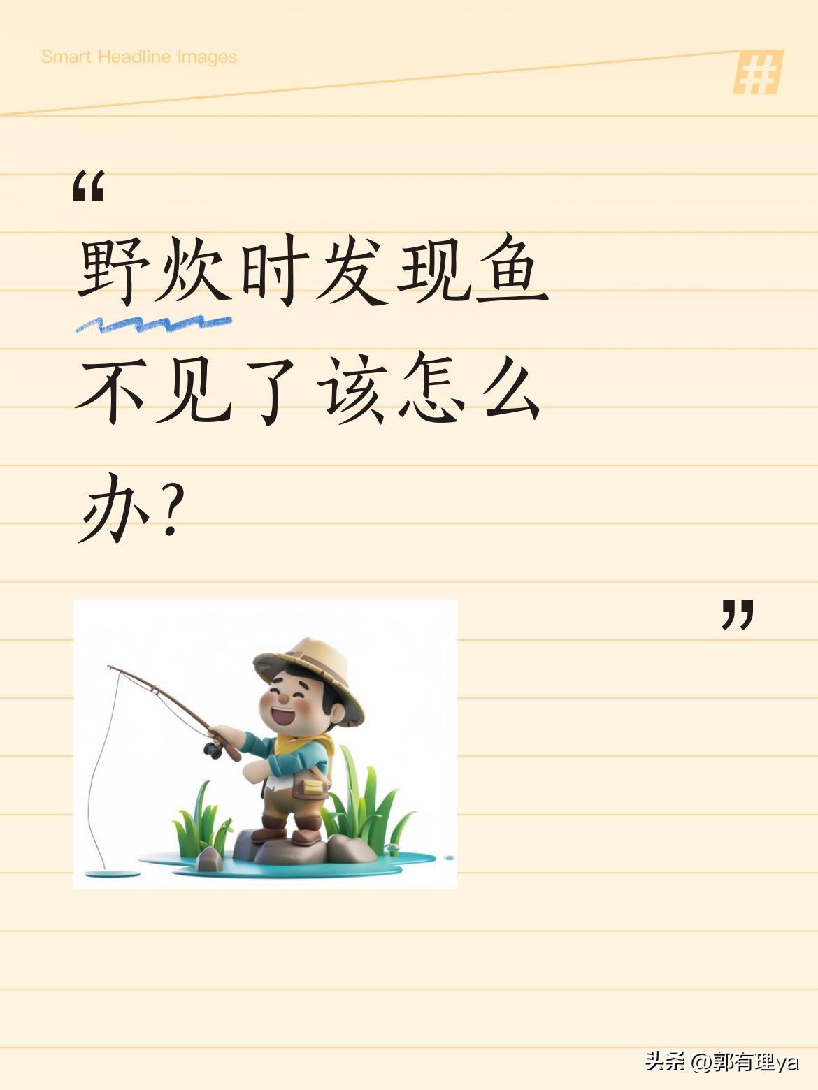 野炊时发现鱼不见了该怎么办？
视频里有人在乡村野炊，正准备享用亲手烹饪的美味，却