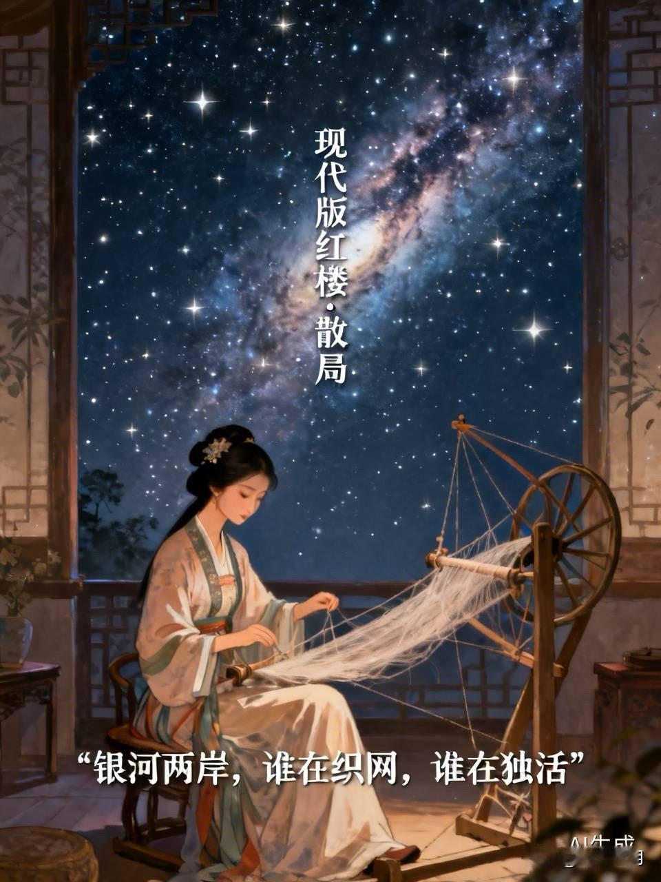 现代版红楼·散局｜银河两岸，谁在织网，谁在独活

七夕的夜，空调坏了。

我躺在