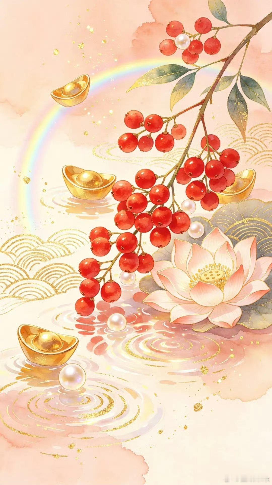 财旺人旺运气旺高能量玄学好运壁纸 ​​​