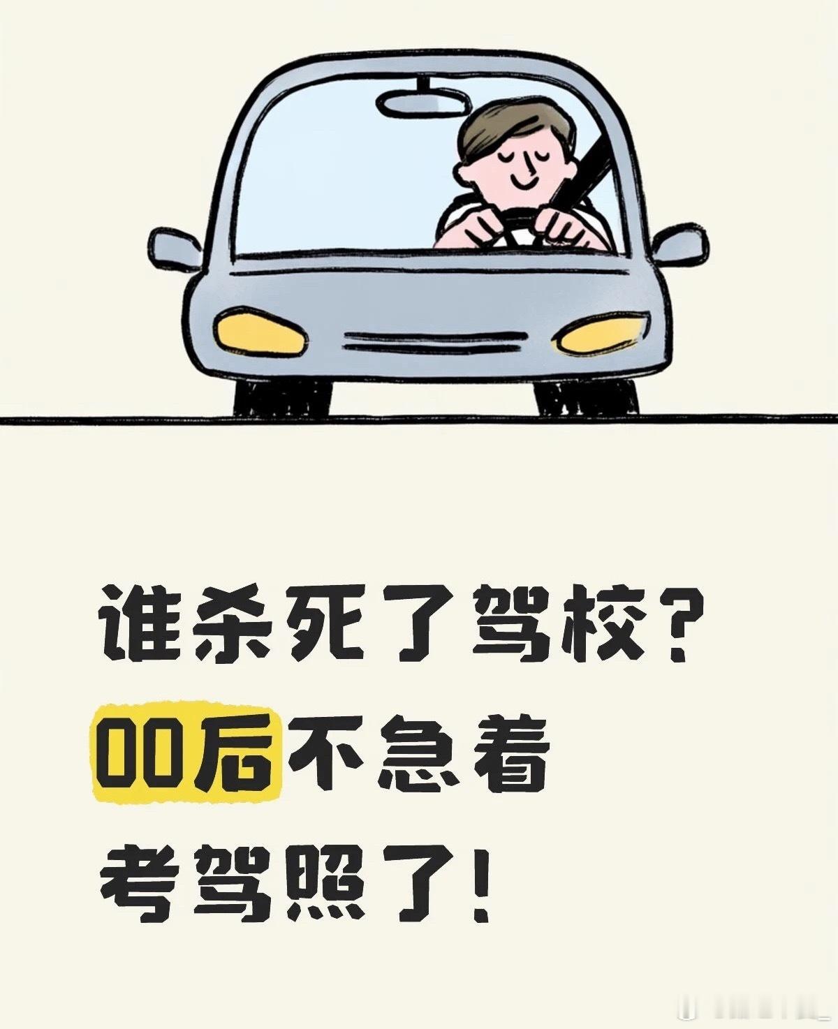 想要驾照的核心是因为有车。现在大家都不消费了，都不买车了，考驾照干嘛呢？我倒是觉