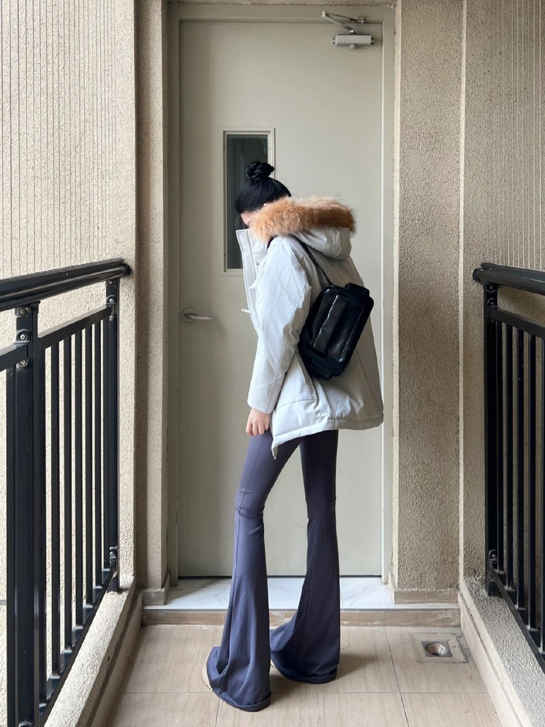 啊啊啊！羽绒服真的可以试试瑜伽裤！