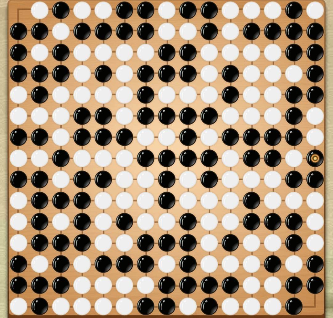 啧 根本看不清 到后面纯属是想填满棋盘 也是做到了 