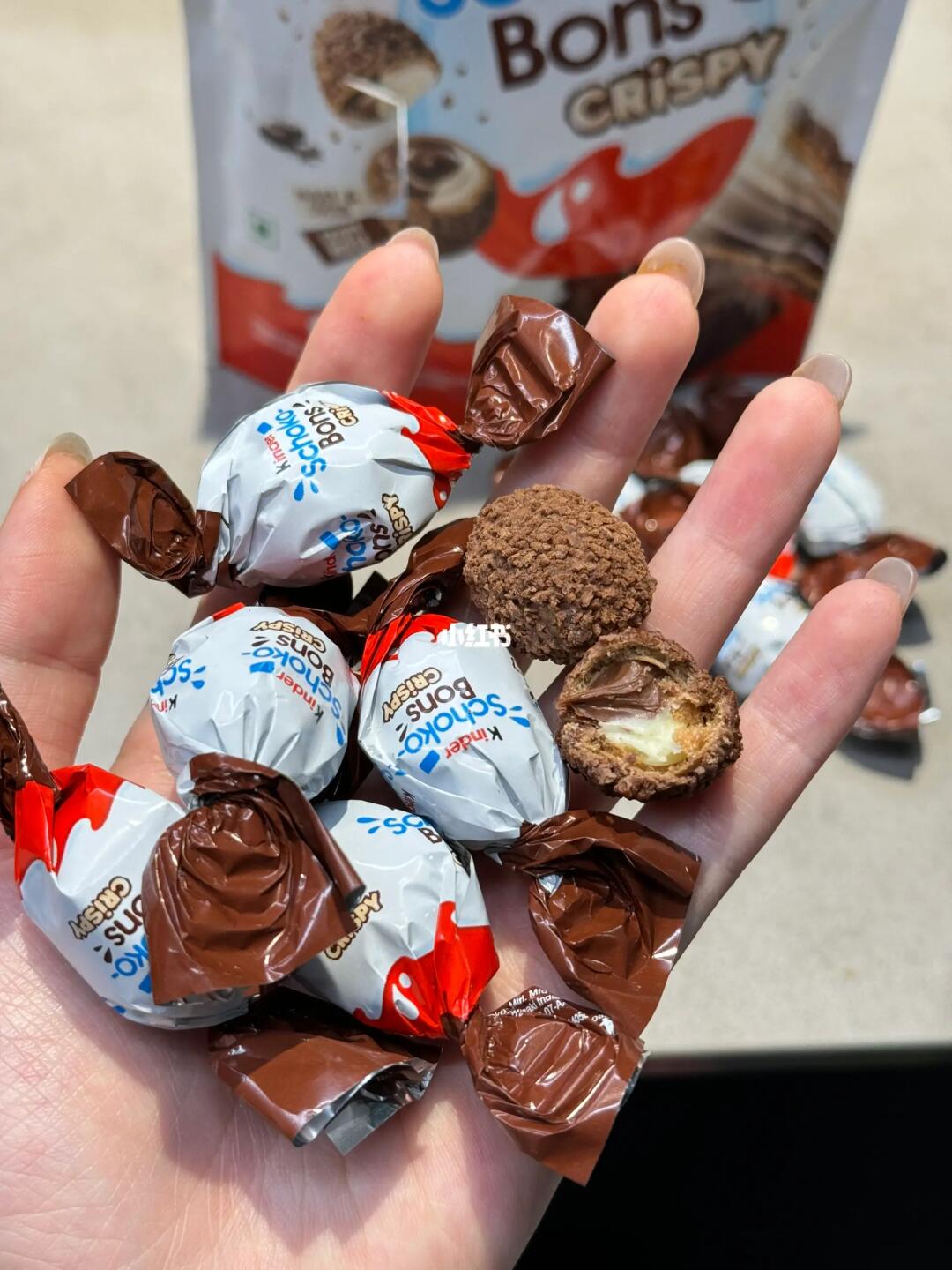 侄子随手给了我颗巧克力…真的好好吃啊！！