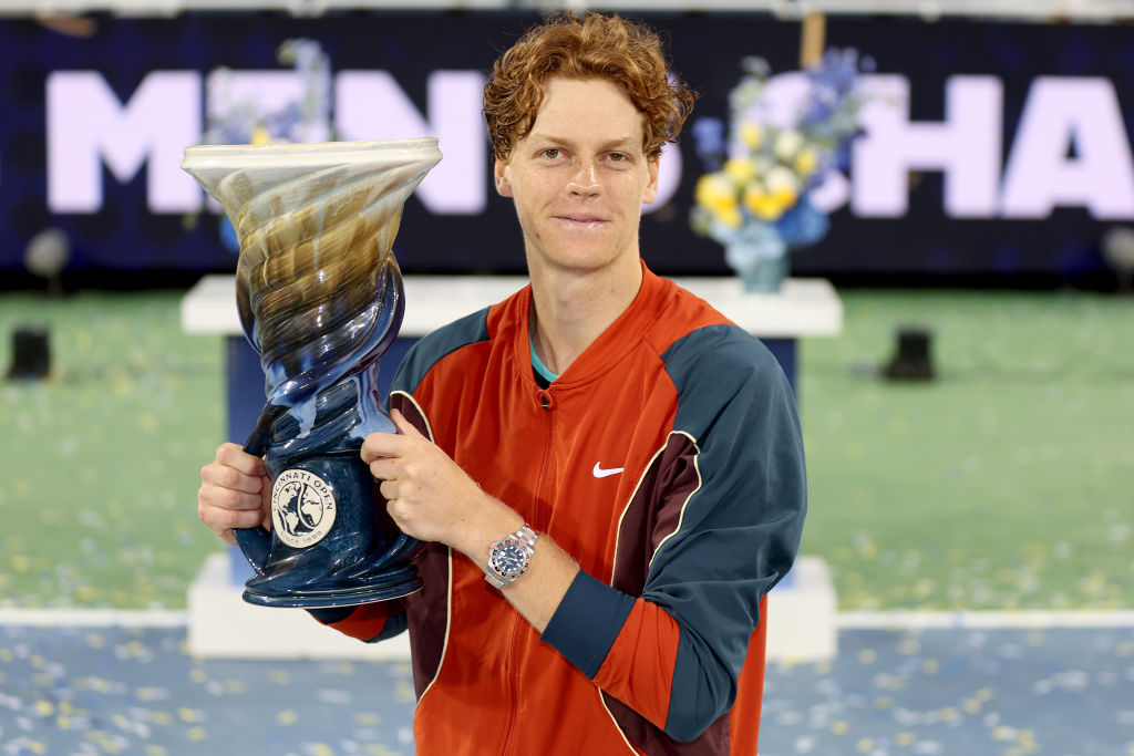 辛纳问鼎辛辛那提🏆ATP1000辛辛那提站男单决赛，赛会头号种子辛纳以7-6(