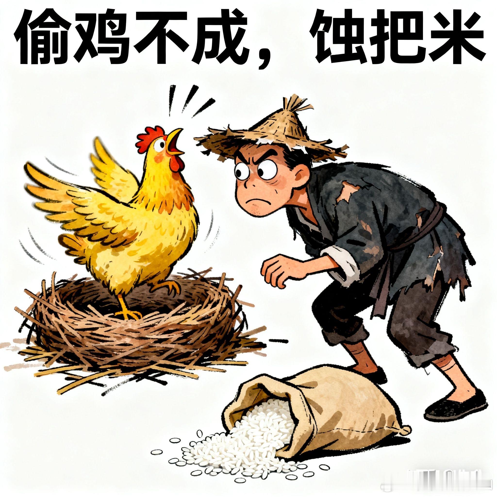 M先生偷鸡不成蚀把米 