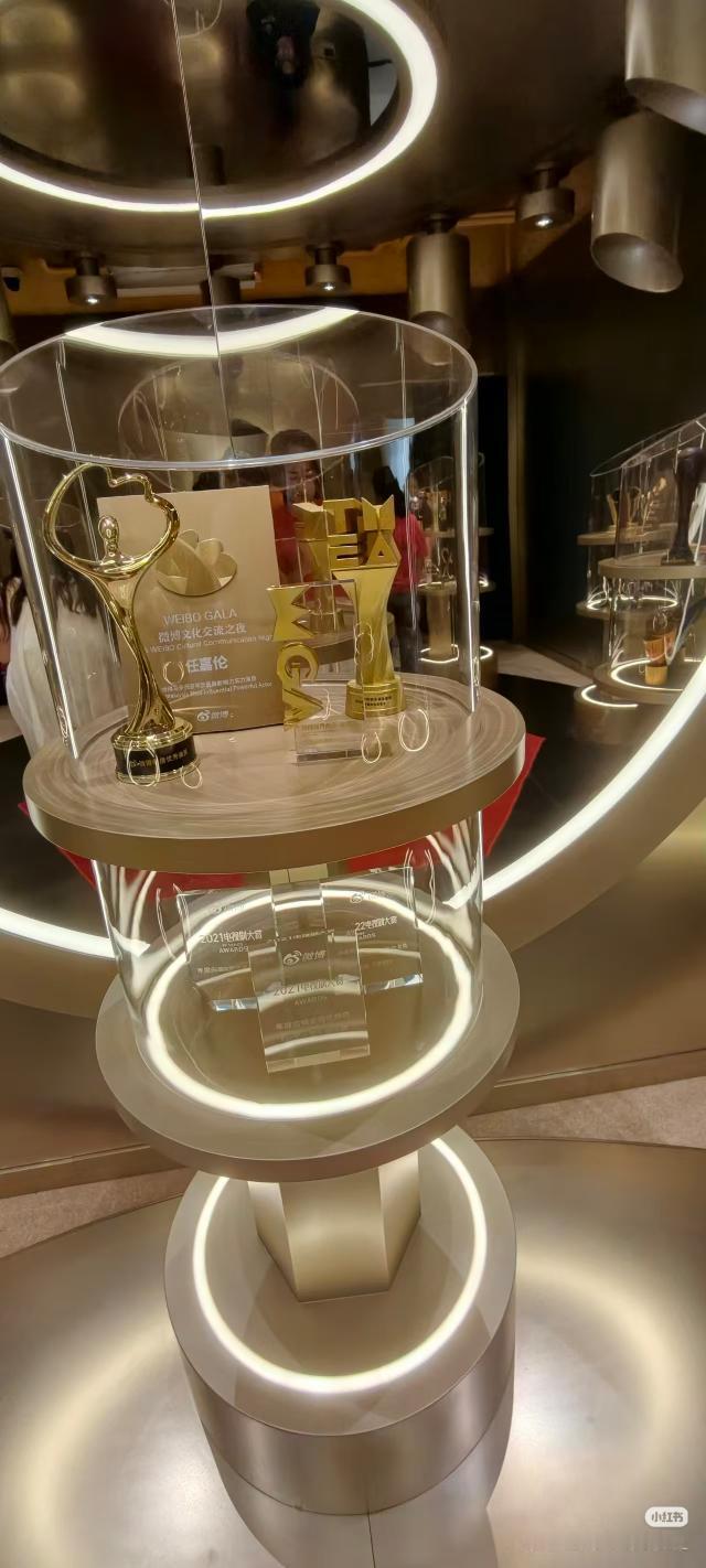 任嘉伦个人艺术中心三楼无限空间又添新奖杯🏆
哇哦这样下去红房子里的奖杯该放不下