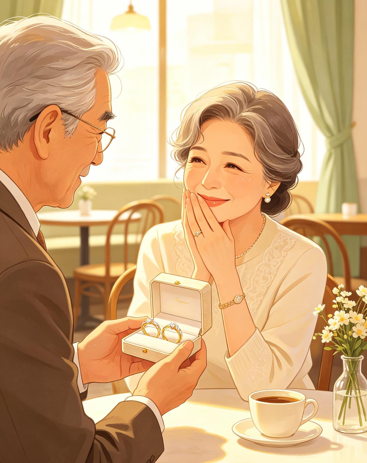 相识仅一月，
大叔满口承诺买双金镯，
靠谱吗？
 

两位中老年单身男女相处刚满