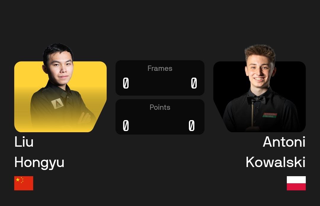 刘宏宇4-5惜败科沃拉斯基，无缘世界公开赛正赛！
 
 
北京时间2月10日，2