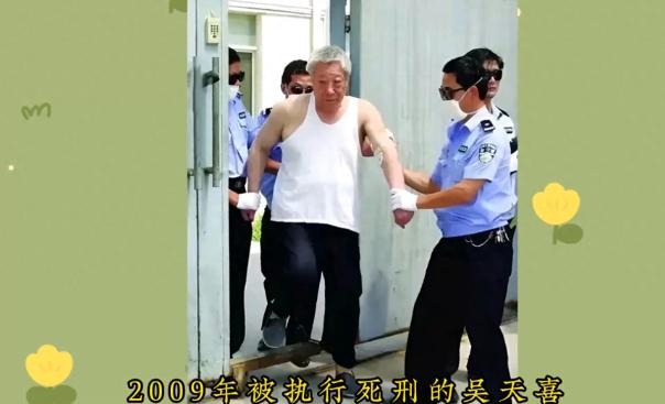2009年，“镇平首富”吴天喜，脚戴铁链被法警押出囚室，被执行注射死刑.....