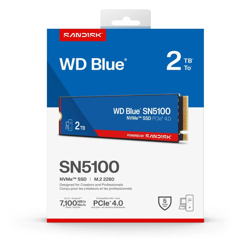 【闪迪推出WD蓝盘SN5100 SSD】近日，闪迪推出WD Blue SN510